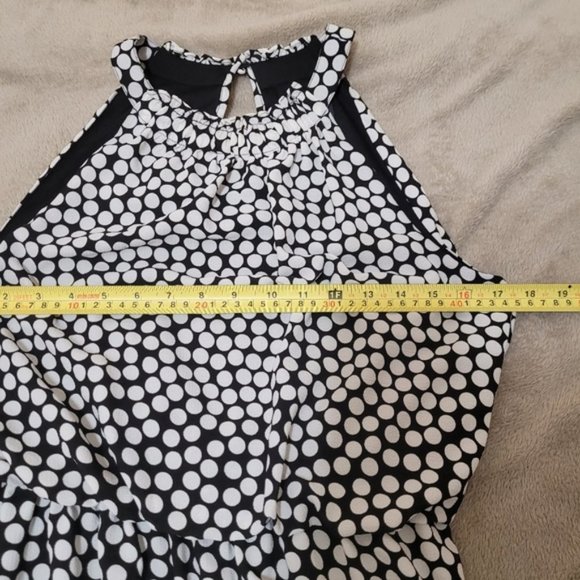 Adrianna Papell Moody Dot Maxi Halter Dress size 4 - Picture 11 of 15
